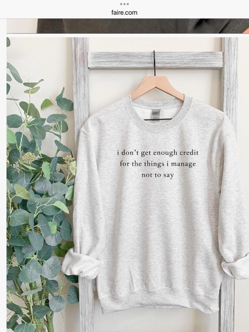 I Don’t Get Enough Credit Sweatshirt